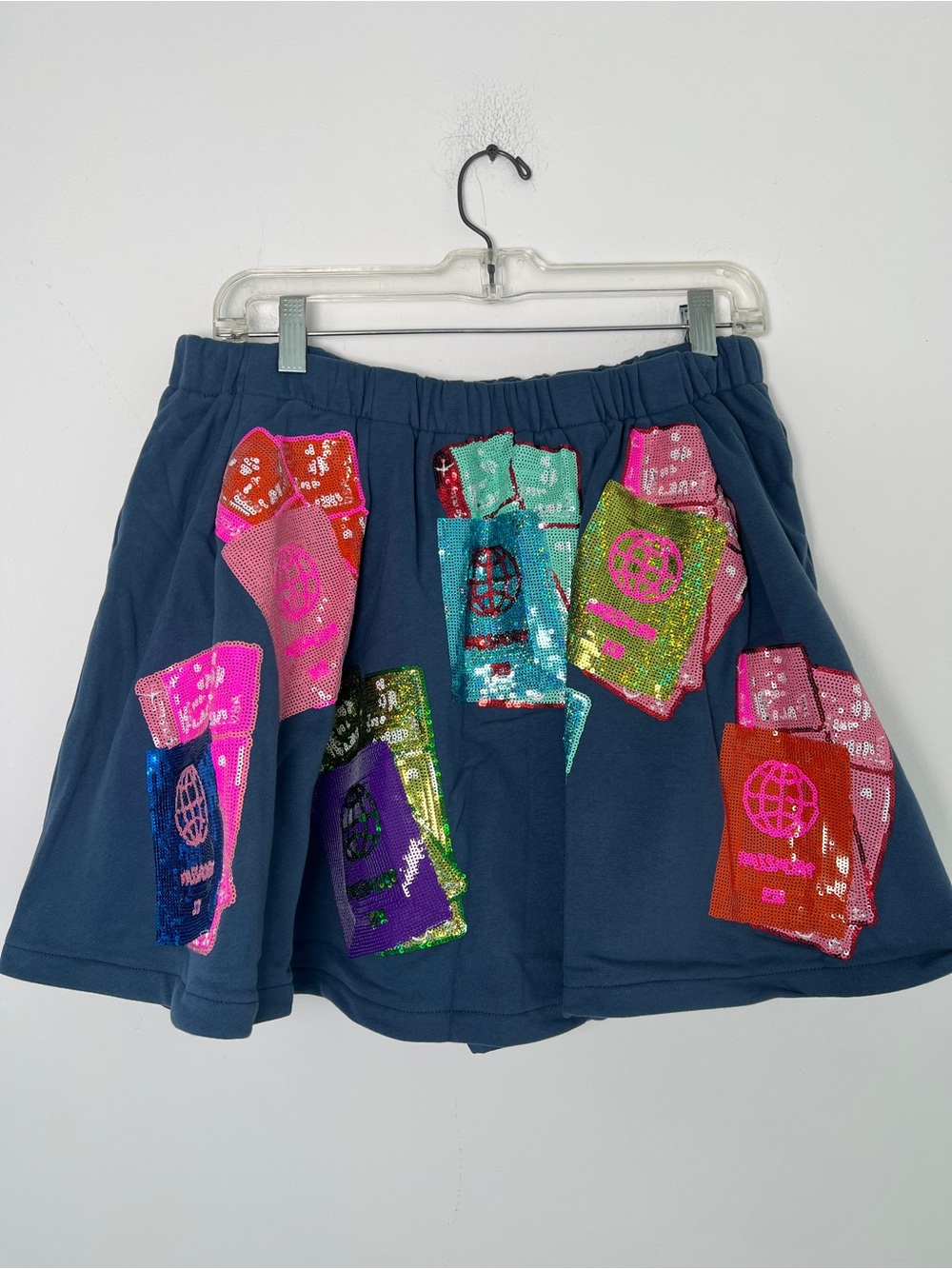 QUEEN OF SPARKLES Blue Passport Skort - Picture 5 of 7